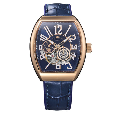 Angel Clover DPJ39PNV-NV Double Play Automatic Japan Made 1-Year Warranty Navy Stylish Design Water Resistant Elegant