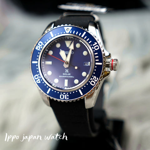 Seiko Prospex Solar SBDJ055 SNE593P1 Men's Watch Blue Dial Silicone Strap - IPPO JAPAN WATCH 