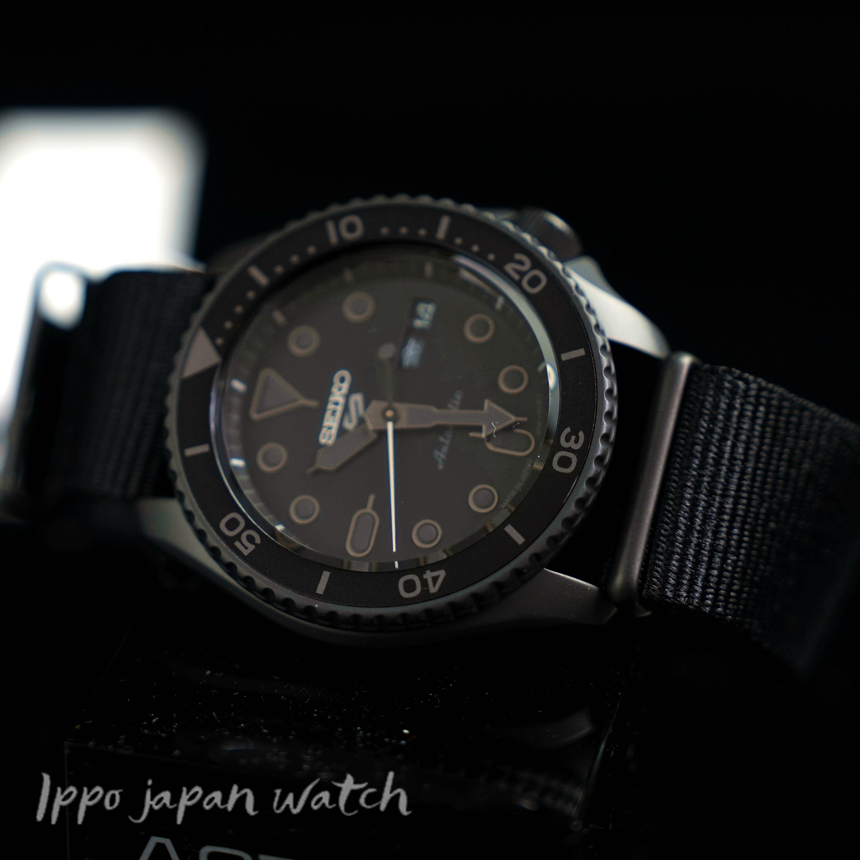 SEIKO 5 SPORTS Street SBSA025 SRPD79K1 Black Mechanical Automatic Men's Watch New - IPPO JAPAN WATCH 