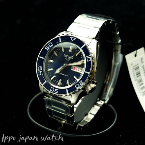 Seiko 5 sports SRPK97K1 Automatic Blue Dial Steel Bracelet Men's Watch Japan Made
