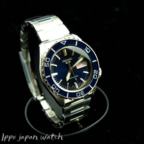 Seiko 5 sports SRPK97K1 Automatic Blue Dial Steel Bracelet Men's Watch Japan Made