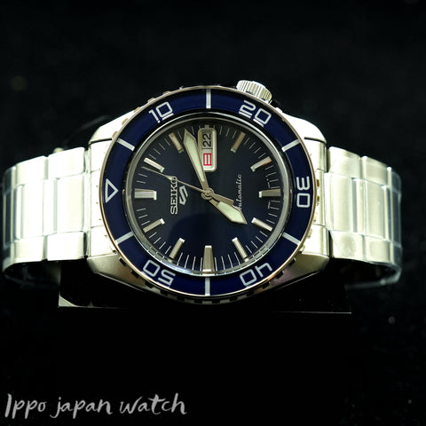Seiko 5 sports SRPK97K1 Automatic Blue Dial Steel Bracelet Men's Watch Japan Made