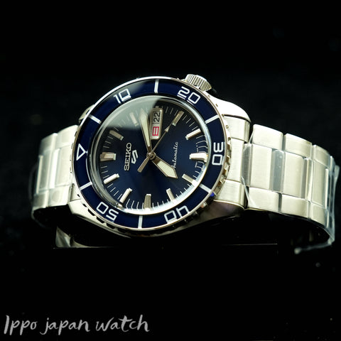 Seiko 5 sports SRPK97K1 Automatic Blue Dial Steel Bracelet Men's Watch Japan Made