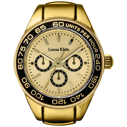 Other Overseas Manufacturers DT005YGGD Elegant Ring Watch Stylish Gold Finish 1-Year Warranty Unique Design