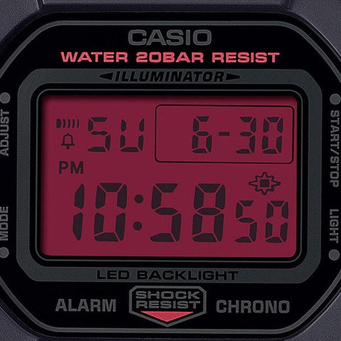 CASIO DW-5600BBR-1JF Men's G-Shock Black and Bold Red Wat | IPPO
