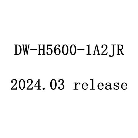 Casio 5600 DW-H5600-1A2JR DW-H5600-1A2 SERIES 2024.03 release Watch