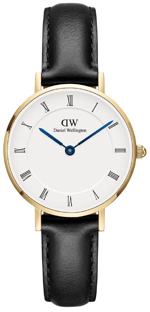 Daniel Wellington DW00100686 Watch - Classic White Dial Leather Strap Minimalist Style Timeless Elegance Water Resistant