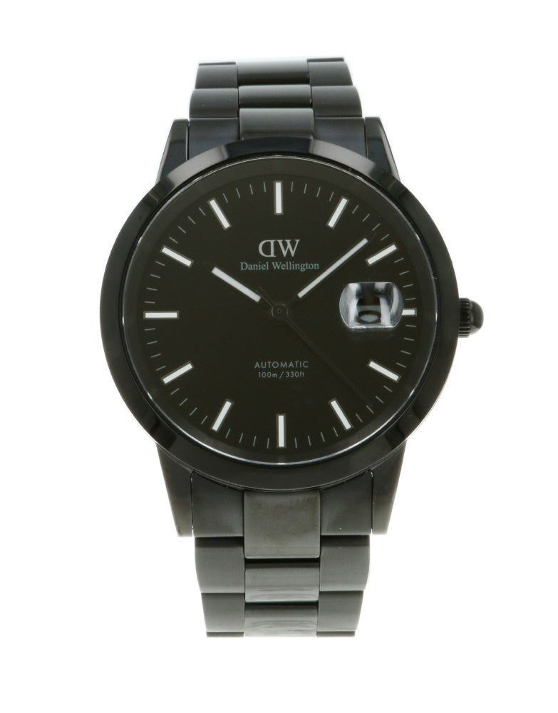Daniel Wellington DW00100753 Watch - Iconic Automatic 40mm Link BK 10ATM Water Resistant Sapphire Glass