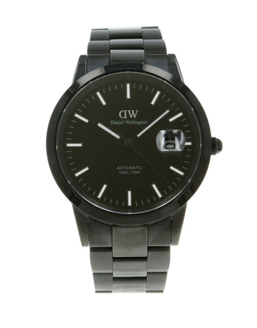 Daniel Wellington DW00100753 Watch - Iconic Automatic 40mm Link BK 10ATM Water Resistant Sapphire Glass