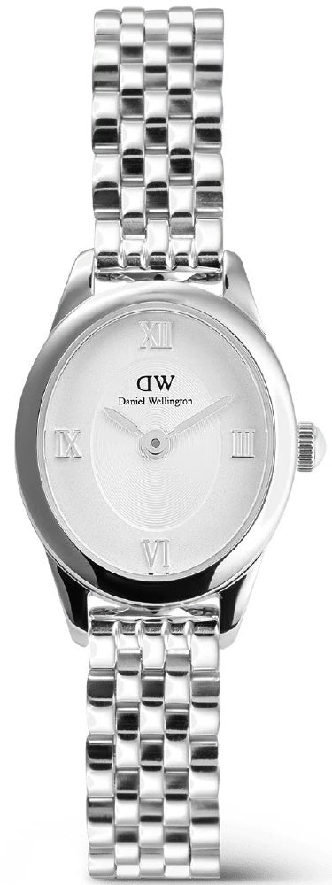Daniel Wellington DW00100808 Watch - Elegant White Dial Silver Strap Minimalist Design Water Resistant Classic Style
