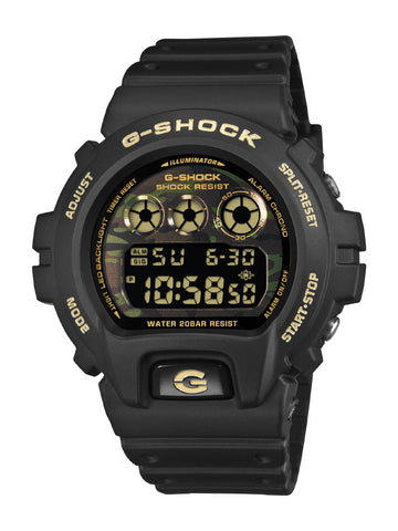 CASIO DW6900CF1JF G-SHOCK Camo and Gold Model Durable Shock Resistance Stylish Design Water Resistant