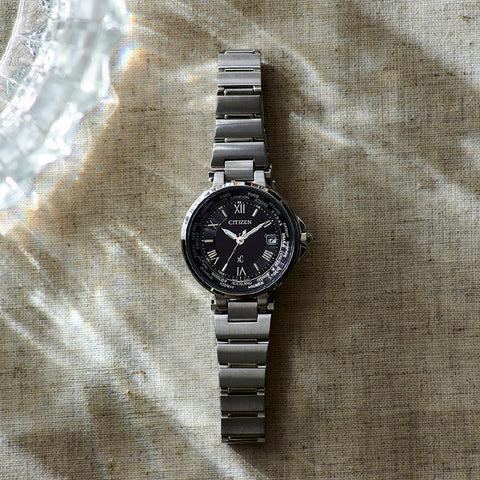 Citizen Ladies Watch xC HAPPY FLIGHT Series Eco-Drive Multi-Station Receiver Analog Pair Model Ladies EC1010-57F