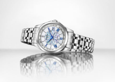 CITIZEN EC112059W Limited Edition 400 pieces Eco-Drive Solar Radio Controlled Direct Flight Pair Watch