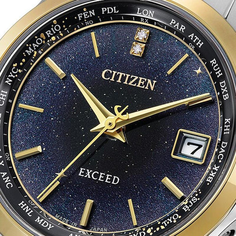 Citizen Exceed titanium solar radio EC1127-68L Limited edition Couple watches ladies