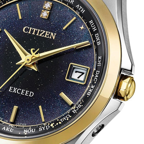 Citizen Exceed titanium solar radio EC1127-68L Limited edition Couple watches ladies