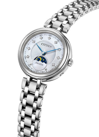 "Citizen EXCEED Ladies Watch, Titania Happy Flight, Solar Powered Eco-Drive Radio-Controlled Watch EE1020-77D"