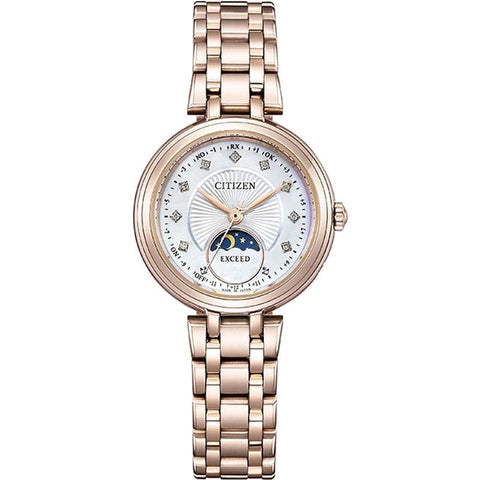 Citizen Women's EXCEED Solar Powered Eco-Drive Radio Watch Titania Happy Flight EE1026-71D