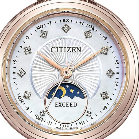 Citizen Women's EXCEED Solar Powered Eco-Drive Radio Watch Titania Happy Flight EE1026-71D