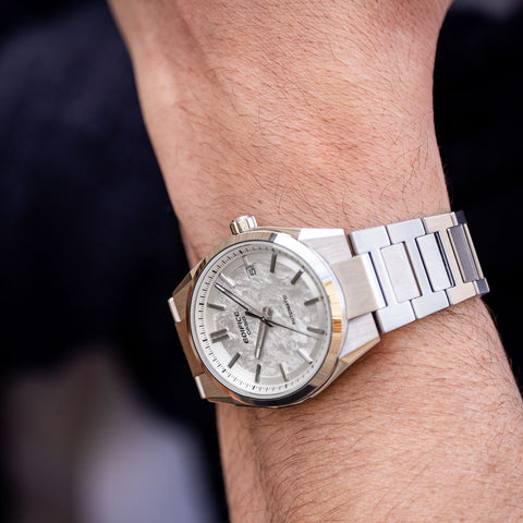 CASIO EFK-110D-7AJF Automatic Hand-Winding White Dial Stainless Steel Case Water Resistant