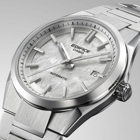 CASIO EFK-110D-7AJF Automatic Hand-Winding White Dial Stainless Steel Case Water Resistant