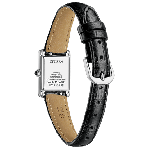 Citizen Kii: EG2790-12A Quartz Classic Square Eco-Drive Leather Strap Ladies Watch 2026.2.12 release