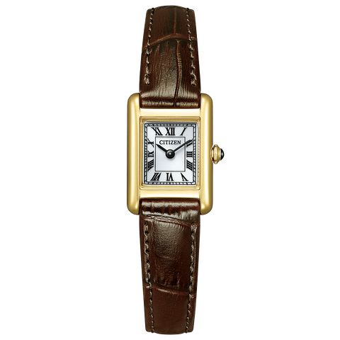 Citizen Kii: EG2797-13A Quartz Classic Square Eco-Drive Leather Strap Ladies Watch 2026.2.12 release