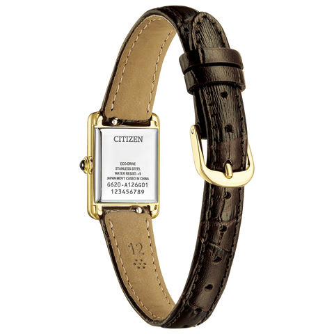 Citizen Kii: EG2797-13A Quartz Classic Square Eco-Drive Leather Strap Ladies Watch 2026.2.12 release