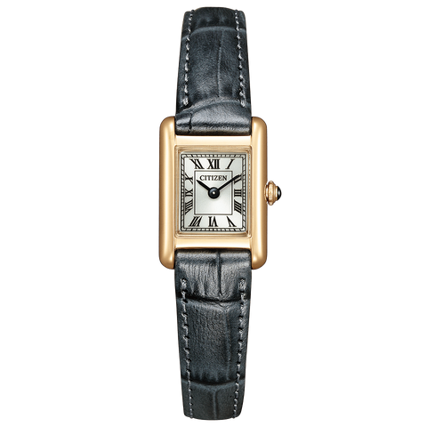 Citizen Kii: EG2799-18W Quartz Classic Square Eco-Drive Leather Strap Ladies Watch 2026.2.12 release