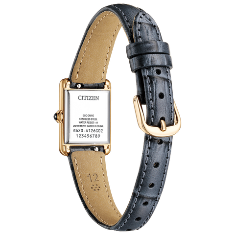 Citizen Kii: EG2799-18W Quartz Classic Square Eco-Drive Leather Strap Ladies Watch 2026.2.12 release