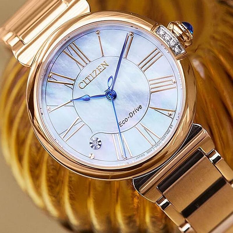 CITIZEN EM1063-89D Ladies Watch L Round Collection Eco-Dr | IPPO