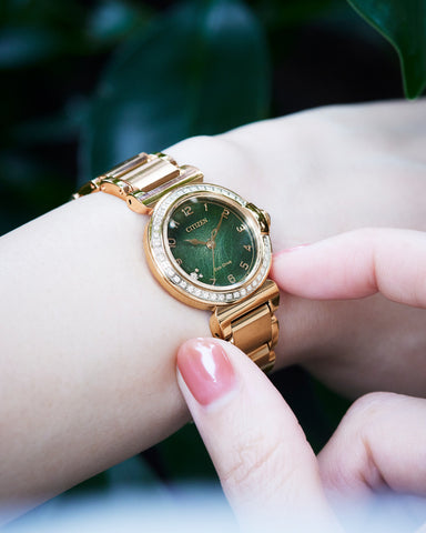 Citizen Women's Eco-Drive CITIZEN L Round Collection Watch with Extra Band EM1123-62X