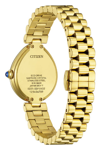 CITIZEN EM1202-50P Watch - Eco-Drive Solar Powered Elegant Design RAINELL Collection Water Resistant (Image 5)