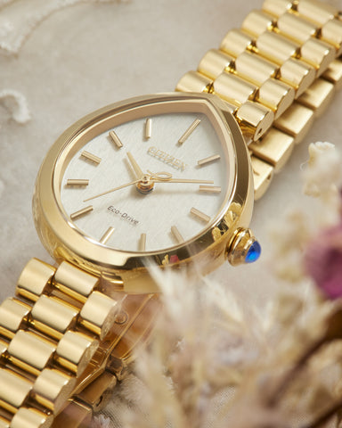 CITIZEN EM1202-50P Watch - Eco-Drive Solar Powered Elegant Design RAINELL Collection Water Resistant (Image 9)