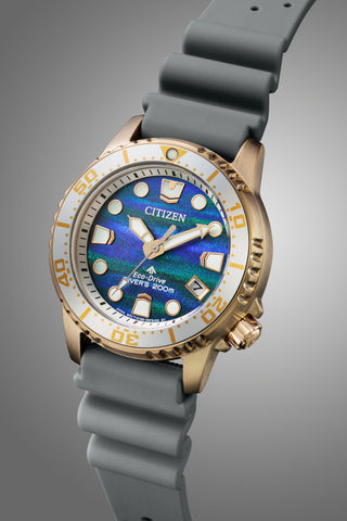 CITIZEN EO2023-00W Limited Edition Promaster Eco-Drive Solar Watch 200m Water Resistance Marine Series Pair Model