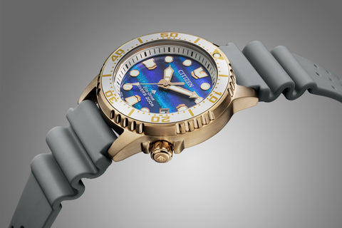 CITIZEN EO2023-00W Limited Edition Promaster Eco-Drive Solar Watch 200m Water Resistance Marine Series Pair Model