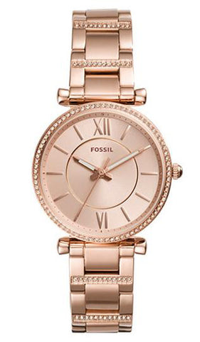 FOSSIL ES4301 Stylish Rose Gold Women's Watch - Elegant Design - Water Resistant - Date Function - Quartz Movement