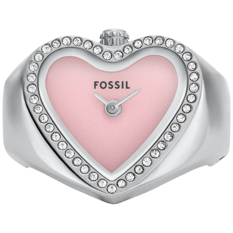 FOSSIL ES5408 Stylish Ring Watch Expansion Silver Elegant Design Durable Stainless Steel Water Resistant