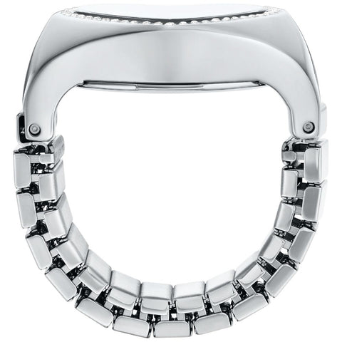 FOSSIL ES5408 Stylish Ring Watch Expansion Silver Elegant Design Durable Stainless Steel Water Resistant