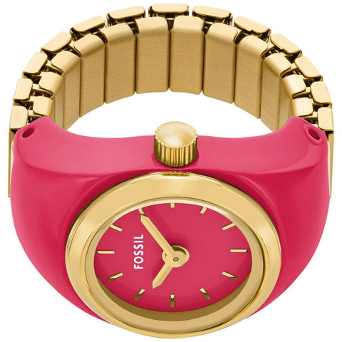 FOSSIL ES5414 Stylish Ring Watch - Unique Design - Durable Materials - Water Resistant - Elegant Accessory