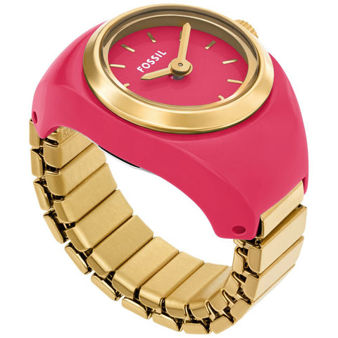 FOSSIL ES5414 Stylish Ring Watch - Unique Design - Durable Materials - Water Resistant - Elegant Accessory
