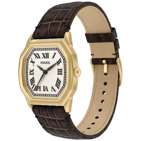 ES5426 FOSSIL HARLOW Brown Leather Strap Stylish Design Water Resistant Quartz Movement Classic Elegance