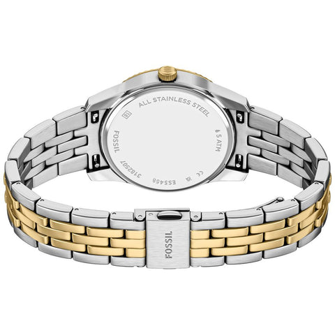 ES5458 FOSSIL Scarlette Black Dial Stylish Design Water Resistant Quartz Movement Adjustable Strap