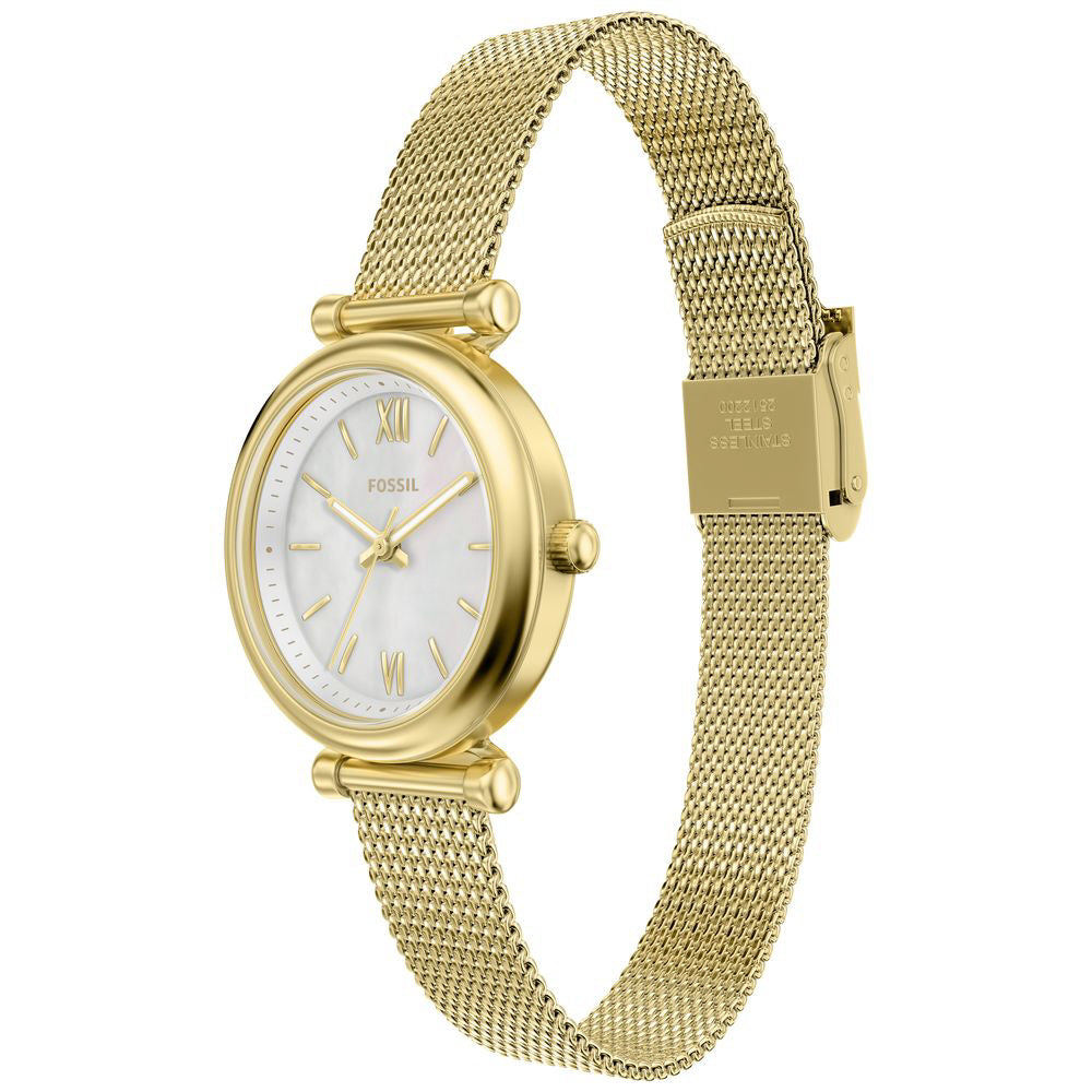 IPPO JAPAN WATCH ES5462 Watch - FOSSIL Carlie Stylish Design Stainless Steel Case Elegant Leather Strap Water Resistant (Imag