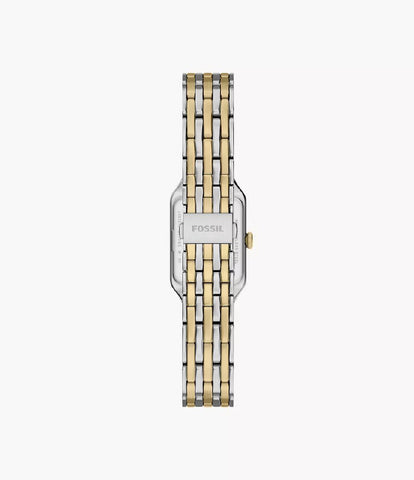 ES5468 FOSSIL Raquel Two-Tone Stainless Steel Water Resistant Elegant Design Quartz Movement
