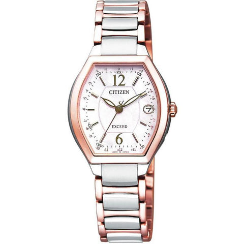 Citizen Ladies Watch EXCEED TITANIA LINE HAPPY FLIGHT Series Eco-Drive Radio Controlled Clock ES9342-50W