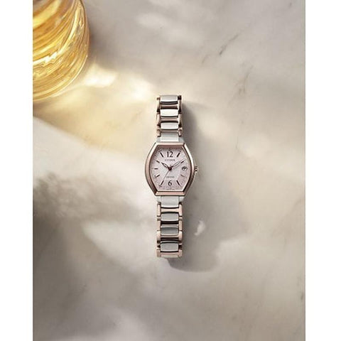 Citizen Ladies Watch EXCEED TITANIA LINE HAPPY FLIGHT Series Eco-Drive Radio Controlled Clock ES9342-50W