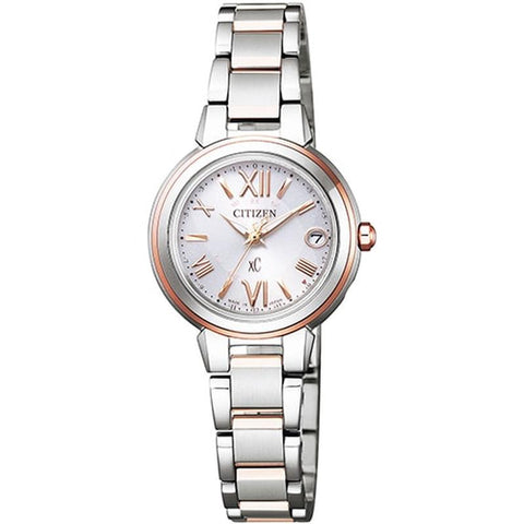 Citizen Women's xC Eco-Drive Radio-Controlled Watch, Stainless Steel Line Happy Flight Series ES9434-53W