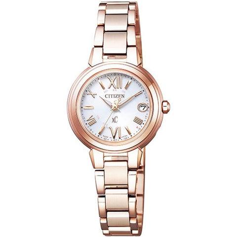 Citizen Women's xC Eco-Drive Radio-Controlled Watch Stainless Steel Line Happy Flight Series ES9435-51A