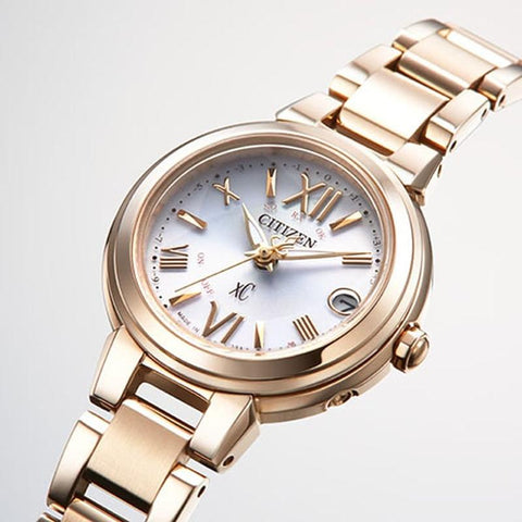 Citizen Women's xC Eco-Drive Radio-Controlled Watch Stainless Steel Line Happy Flight Series ES9435-51A