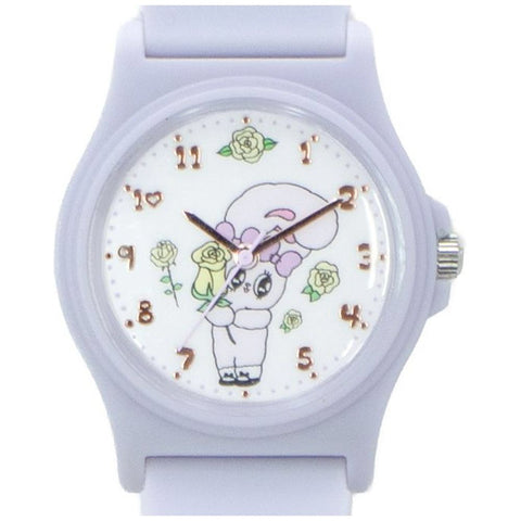 ESB001-3 3 Estabunny PVC Watch Purple Stylish Design Water-Resistant Lightweight Comfortable Fit